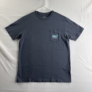Vineyard Vines Youth Large Navy Blue Short Sleeve T-Shirt Casual Beach School